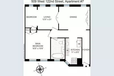 509 W 122nd Street #7, New York City, NY 10027 - Photo 10