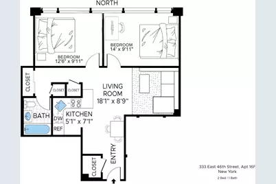 333 E 46th Street #16F, New York, NY 10017 - Photo 8