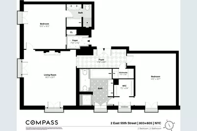 2 E 55th Street #803/805, New York City, NY 10022 - Photo 10