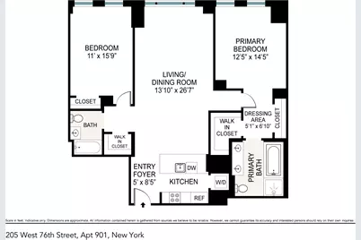 205 W 76th Street #901, New York City, NY 10024 - Photo 8