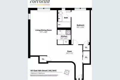 157 E 18th Street #4A, New York City, NY 10003 - Photo 10