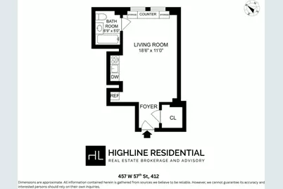 457 W 57th Street #412, New York City, NY 10019 - Photo 6
