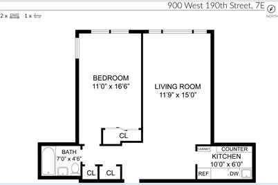 900 W 190th Street #10-E, New York City, NY 10040 - Photo 12