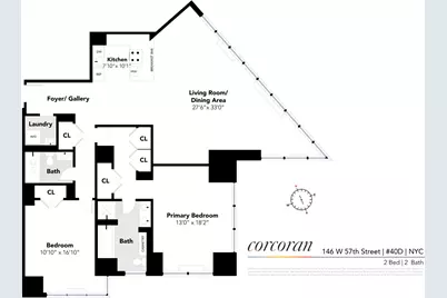 146 W 57th Street #40D, New York City, NY 10019 - Photo 16