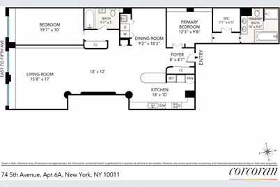 74 5th Avenue #6A, New York City, NY 10011 - Photo 14