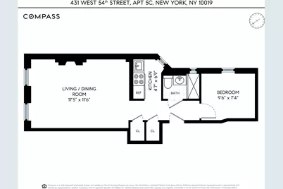 431 W 54th Street #5C, New York City, NY 10019 - Photo 6