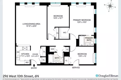 296 W 10th Street #6N, New York City, NY 10014 - Photo 8