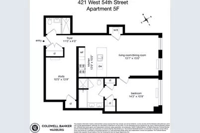 421 W 54th Street #5F, New York City, NY 10019 - Photo 18