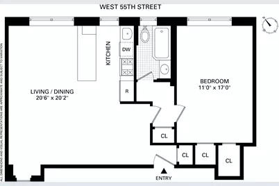 310 W 55th Street #2F, New York City, NY 10019 - Photo 12