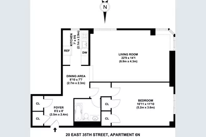 20 E 35th Street #6-N, New York City, NY 10016 - Photo 10