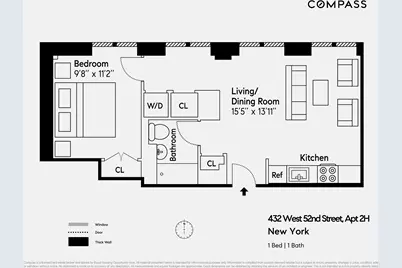 432 W 52nd Street #2H, New York, NY 10019 - Photo 2