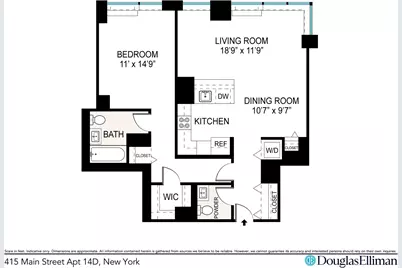 415 Main Street #14D, New York City, NY 10044 - Photo 8