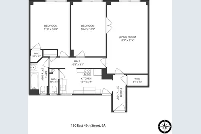 150 E 49th Street #9A, New York City, NY 10017 - Photo 10