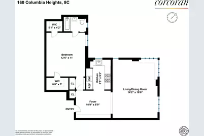 160 Columbia Heights #8C, New York City, NY 11201 - Photo 12