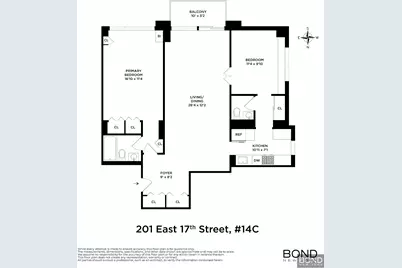 201 E 17th Street #14C, New York City, NY 10003 - Photo 12