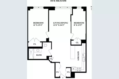 333 E 34th Street #2M, New York City, NY 10016 - Photo 12