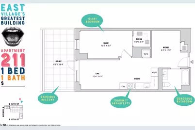 510 E 14th Street #211, New York, NY 10009 - Photo 8