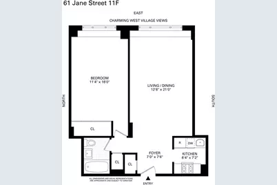 61 Jane Street #11F, New York City, NY 10014 - Photo 18