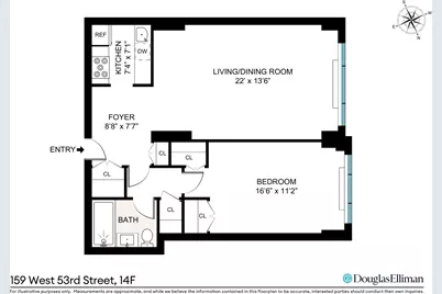 159 W 53rd Street #14F, New York City, NY 10019 - Photo 8