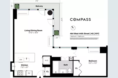464 W 44th Street #4G, New York City, NY 10036 - Photo 8