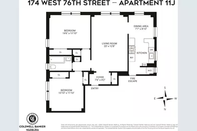 174 W 76th Street #11J, New York, NY 10023 - Photo 8