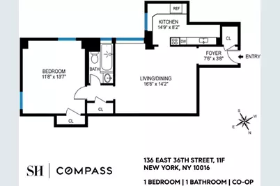 136 E 36th Street #11F, New York, NY 10016 - Photo 10