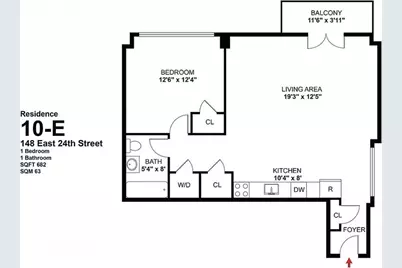 148 E 24th Street #10E, New York City, NY 10010 - Photo 10