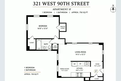 321 W 90th Street #1F, New York City, NY 10024 - Photo 6