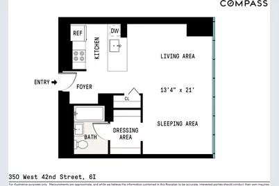 350 W 42nd Street #6I, New York City, NY 10036 - Photo 6
