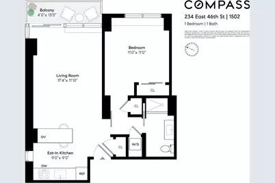 234 E 46th Street #1502, New York, NY 10017 - Photo 12