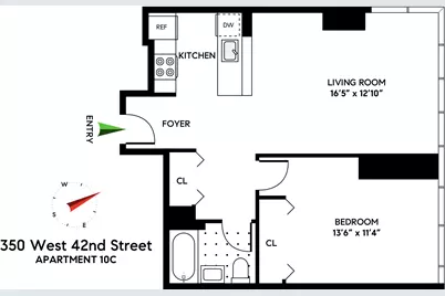 350 W 42nd Street #10C, New York, NY 10036 - Photo 14