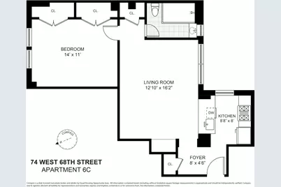 74 W 68th Street #6C, New York, NY 10023 - Photo 8