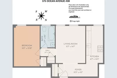 575 Ocean Avenue #5B, Brooklyn, NY 11226 - Photo 6