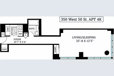 350 W 50th Street #4K, New York City, NY 10019 - Photo 2