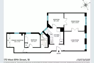 170 W 89th Street #1B, New York, NY 10024 - Photo 8