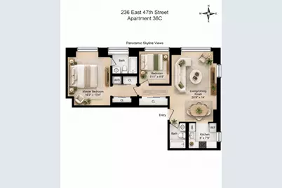 236 E 47th Street #36C, New York City, NY 10017 - Photo 12