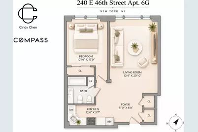 240 E 46th Street #6G, New York City, NY 10017 - Photo 8