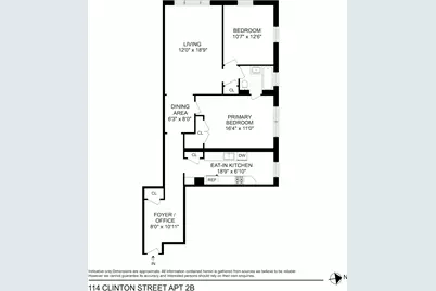 114 Clinton Street #2B, New York City, NY 11201 - Photo 1