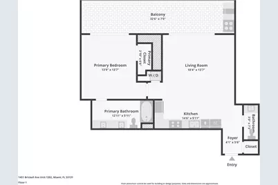 1451 Brickell Avenue #1202, Miami, FL 33131 - Photo 6