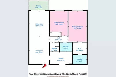 1800 Sans Souci Boulevard #304, North Miami, FL 33181 - Photo 6