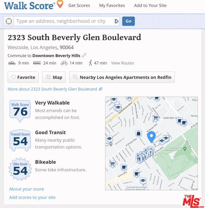 2323 Beverly Glen Blvd, Los Angeles CA  90064-2449 exterior