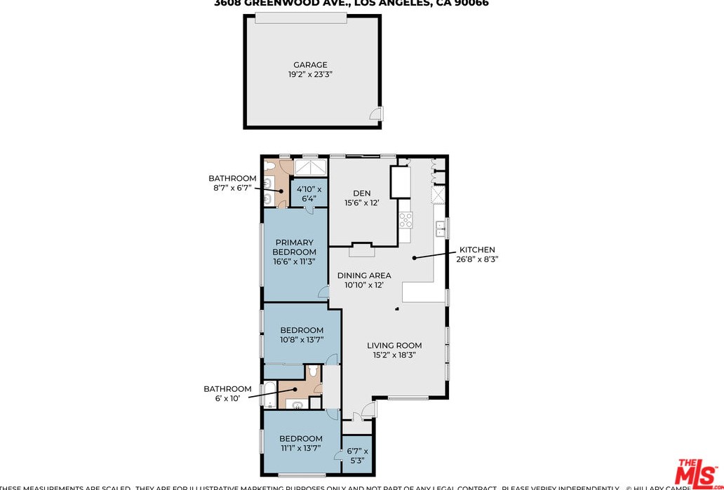 3608 Greenwood Ave, Los Angeles CA  90066-3018 exterior