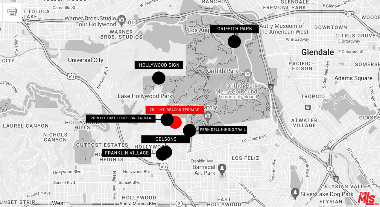 2511 Mount Beacon Ter, Los Angeles CA  90068-2444 exterior