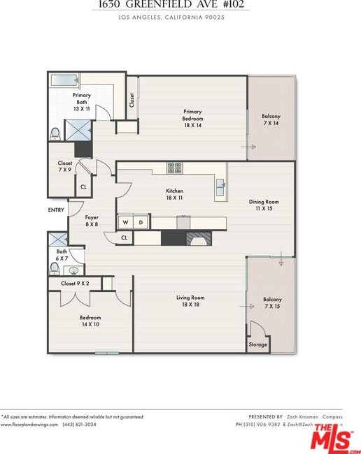 1630 Greenfield Ave, Los Angeles CA  90025-3554 exterior