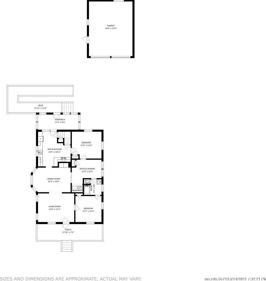 52 Cleveland St, Saco ME  04072-2819 exterior