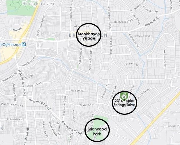 2316 Poplar Springs Dr, Atlanta GA  30319-3942 exterior