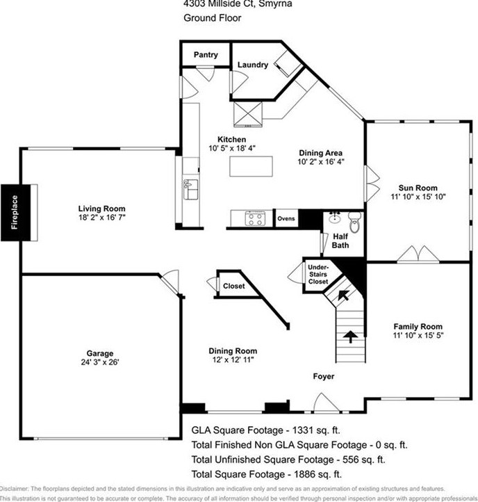 4303 Millside Ct, Smyrna GA  30080-6396 exterior
