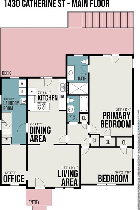 1430 Catherine St, Decatur GA  30030-4505 exterior