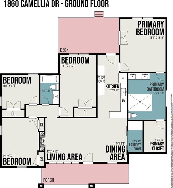 1860 Camellia Dr, Decatur GA  30032-5202 exterior