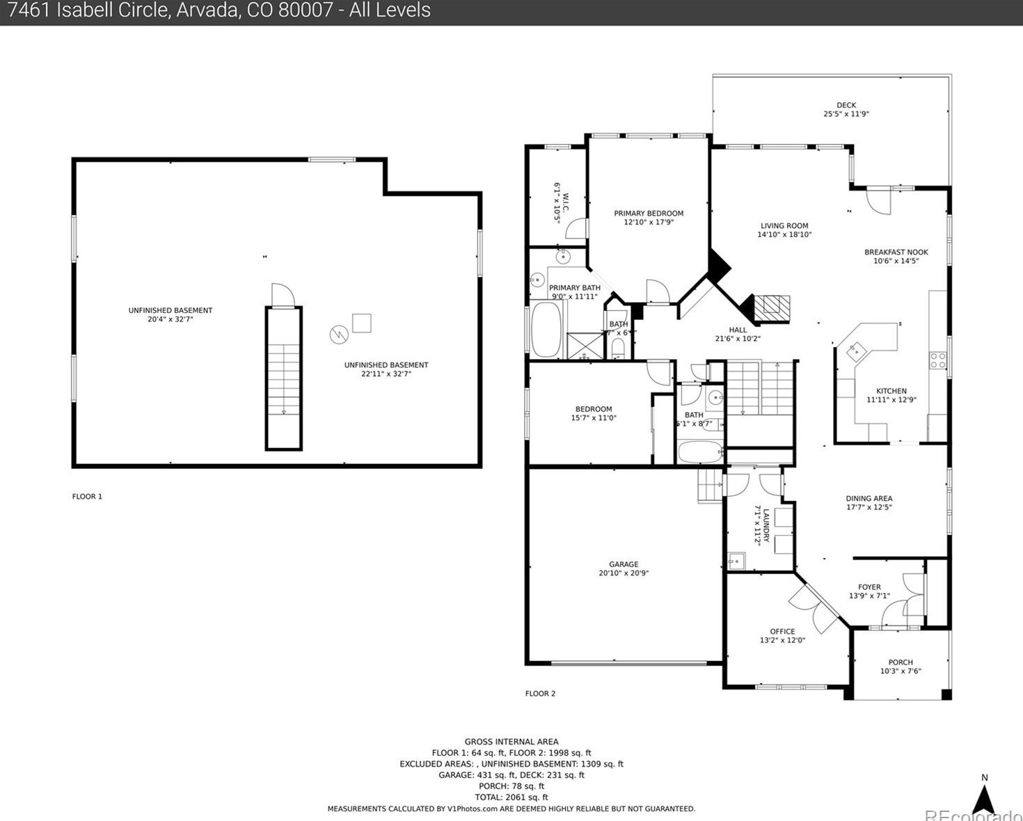 7461 Isabell Cir, Arvada CO  80007-7814 exterior
